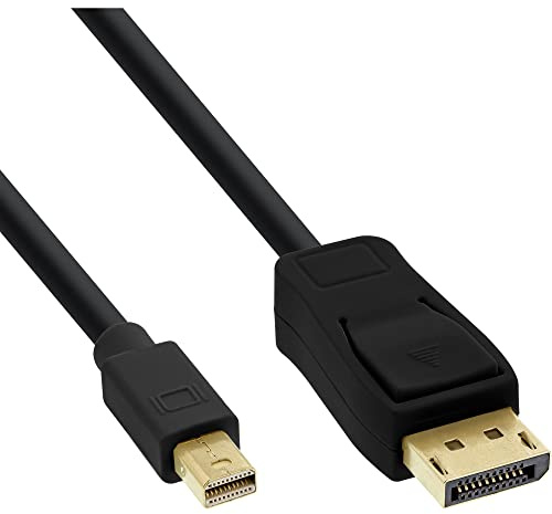 InLine 17137S Câble Mini DisplayPort vers DisplayPort Noir 0,3 m
