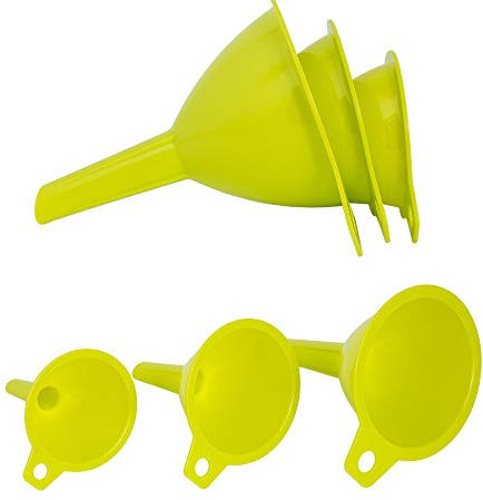 Embudos Plástico Cocina Ø 65/75 / 95 mm. (Set 3 Embudos)