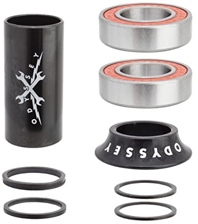 Odyssey 22Mm Mid Bottom Brackets - Mid - 22Mm - Alloy - Press Fit - 41Mm - Blac