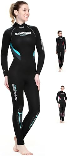 CRESSI Castoro Lady Monopiece Wetsuit - Einteiliger Tauch Neoprenanzug für Damen, Neopren 5mm