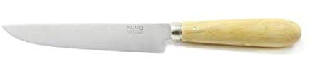 PALLARES SOLSONA Cuchillo Cocina Acero Carbono 15 cm con mango redondo de madera de Boj