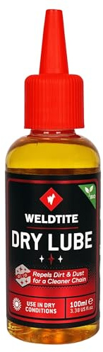 WELDTITE High Performance Dry Lube for Bike Chains, 100 ml | Biodegradable Formula, Repels Dust & Dirt, Easy Application, Smooth Operation