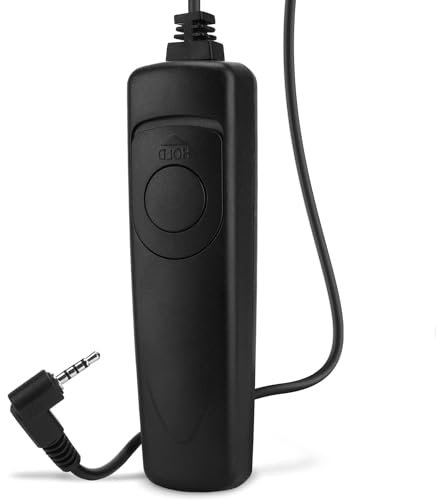 CABLEPELADO Cable Disparador, Control Remoto para Cámara, Disparador a Distancia, Control de Disparo Remoto, Mando a Distancia para Cámara,Compatible con Canon, Olympus y Pentax, 1.20 Metros