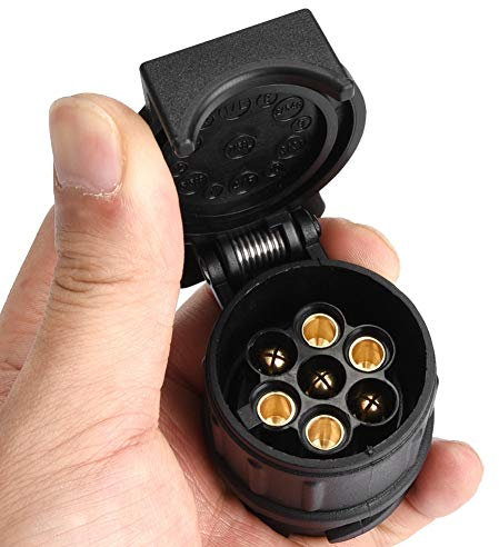 12V 13Pin a 7Pin N&S Adaptador de enchufe de remolque Conector Convertidor de enchufe para remolque Caravanaenchufe remolque 13 pines adaptateur remorque 13 vers 7,adaptateur 7 13 broches