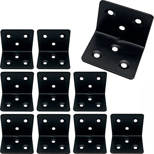Winkelverbinder Edelstahl Winkel Eckwinkel Möbel Metall L Form Ecke Klammerplatte - 10 Stück 38x30x1.5mm 90° rechtwinklige Halterung für Möbel Tabelle Stuhl Bücherregal Schränke Wandbefestigung Anbau