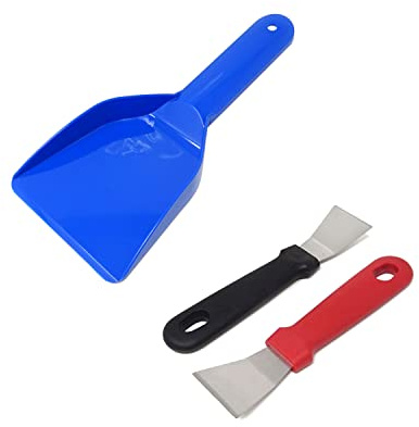 Honbay 3PCS Multi-Functional Kitchen Cleaning Shovel Refrigerator Ice Scraper Fume Shovel Kitchen Cleaning Spatula Household Gadgets for Home