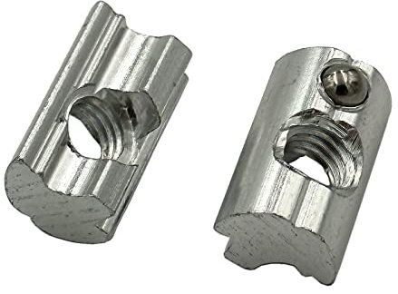 BRESKO Nutenstein Nutmutter M8 Nutsteine Aluprofil Federkugel Führungssteg Aluminium Muttern Solar Photovoltaik 10 Stück