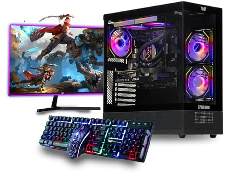 Veno Scorp Budget Gaming PC 24” Bundle Intel Core i5-8GB RAM - 500GB HDD – GT 710 2GB NeonZilla ARGB Gaming Case - WINDOWS 11 gaming pc