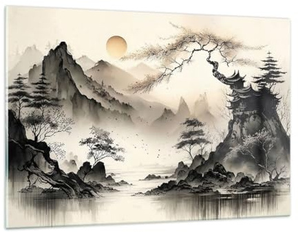 ARTTOR Glasbild 120x80cm Wandbilder Landschaften Vintage - 5777