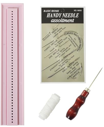 UPTTHOW Herramientas de perforación exclusivas para suministros de encuadernación con punzón y cuna de inicio, kits de scrapbooking de plástico fáciles para manualidades DIY, cuadernos, diarios