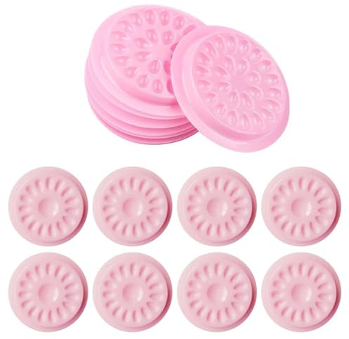 LEEQ 100 pcs Cils de distributeur de colle - supports de colle jetables en plastique pour faux cils, conteneur de colle de cils jetable