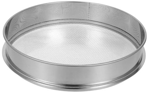 Happyyami De Acero Inoxidable para Jardín Colador De Suelo Multiusos para Tamizar y Compost Herramienta De Jardinería y Duradera