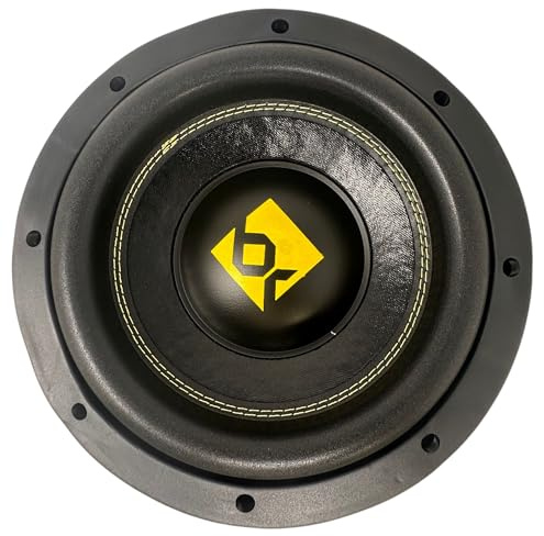 Bass Rockers 25,4 cm 2000 W Double caisson de basses de voiture à profil bas 4 Ohm avec sortie audio dynamique, cadre en aluminium et technologie avancée de bobine vocale (BR104LP)