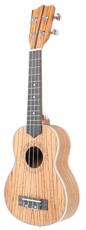 Tragbares 21-Zoll-Ukulele-Kazoo-Kit-Set aus Holz mit 4 Saiten für Anfänger, Ideales Musikinstrument