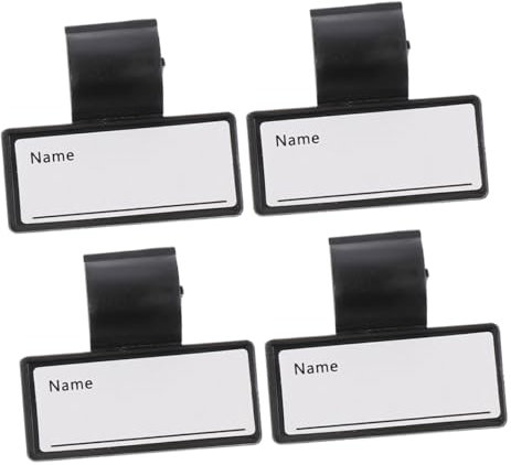 FELTECHELECTR 4stücke Namensschilder Arzt Ausweisanhänger Kunststoff Id Tags Für Medizinisches Personal Mit Beschreibbarer Oberfläche