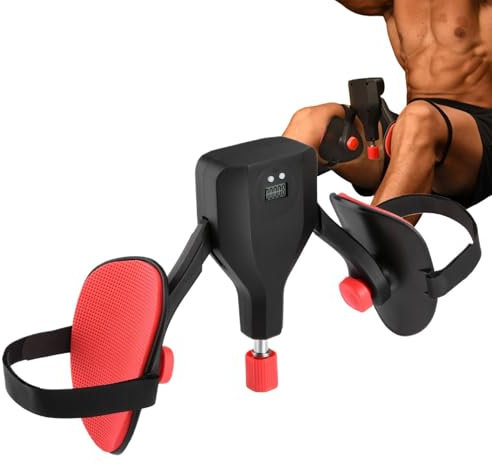 Lisutupode Oberschenkeltrainer Beinpresse, Multifunktionales Beintraining Mit Theke, Beckenboden Trainer, Beckenbodentrainer Für Männer Damen, Beintrainingsgerät 360° Verstellbar,mit Sportgurt,34x11cm