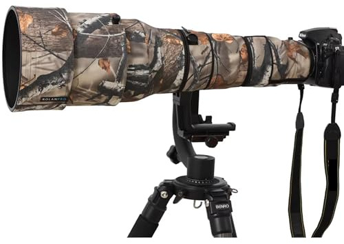 ROLANPRO Vattentätt linsskydd för Nikon AF-S 600mm F4G ED VR Kamouflage Regnskydd Linsskyddsfodral Vapenväska #1 Jungle Camo