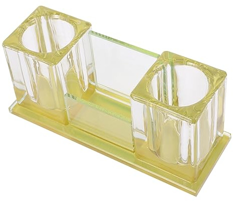 Mikinona Mikrofonständer Aus Acryl Mit Steckplätzen Für Schreibtisch Tischmikrofonständer Mikrofonhalter Acrylständer Für Mikrofon
