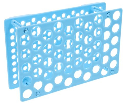 Veemoon 50trous Support De Tubes à Essai Organisateur Pour Tubes à Centrifuger Et Support De Stockage Plastique Pour Laboratoire De Chimie