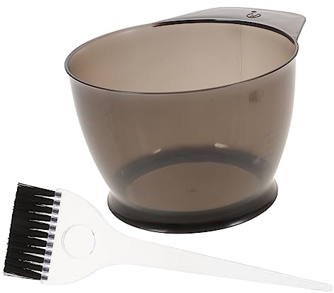 CLISPEED Hair Coloring Kit Hair Dye Set and Brush Set 2pcs Abs Reusable Washable Mixing Tools Random Color