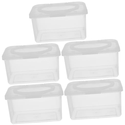 MAGICLULU 5pcs Wipes Dispenser Reusable Wipes Case Container for Nursery Home Decor for Facial Washcloths Diaper Dispenser