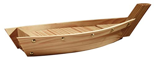 Sosoport Piatto Per Sushi in Legno Piatto Forma Di Barca Vassoio Per Snack in Stile Giapponese Per Cene Di Famiglia e Feste Speciali s