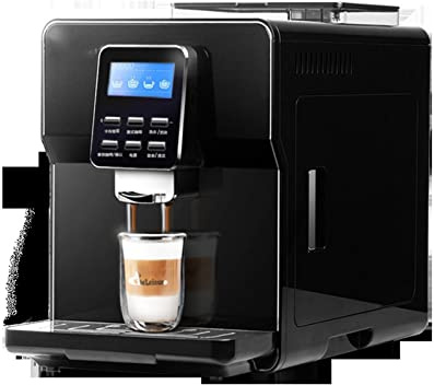 GLJTUO Macchina per caffè Espresso Completamente Automatica con Doppio Utilizzo di Chicchi E Farina, Lancia Vapore Manuale, Touch Screen