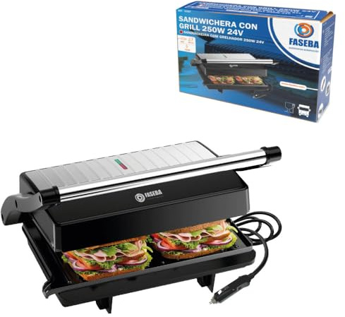 Grill sandwichera plancha for truck, FASEBA CON GRILL 250W 24V