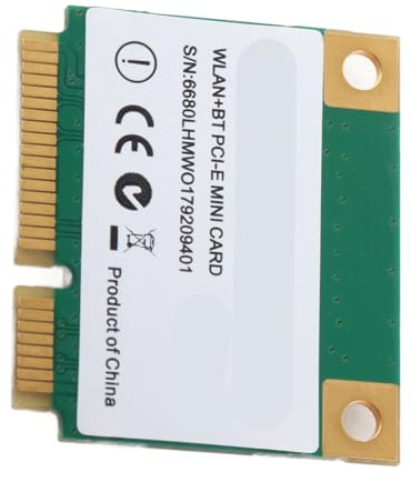 Asixxsix Tarjeta WiFi de Triple Banda de 6 GHz, Tarjeta de Red Inalárbrica PCIe con Tecnología Mu Mimo, BT5.2, 2,4 G 574 Mbps, 5 G 2400 Mbps, 6 2400 para PORTÁL