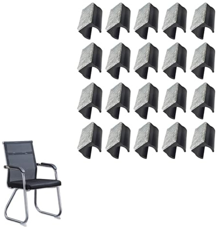 20 Stück Stuhlgleiter Freischwinger,25 mm Filzgleiter für Stühle,Filzgleiter für Schwingstühle,Klemmschalengleiter,Filzgleiter für Freischwinger mit Filz Anwendbar auf Freischwinger Stühle,Holzböden