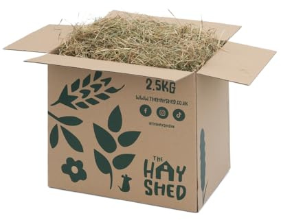 The Hay Shed Premium Meadow Hay - Long Stem Meadow Hay for Small Pets – Barn Dried, Dust Free, High Fibre, Natural Feeding grass for Rabbits, Guinea Pigs, Hamsters, Chinchillas – 20kg