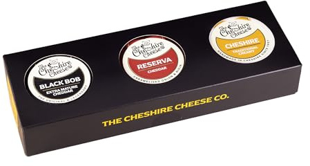 Bestsellers Trio of Cheese Gift Box | 3 x Luxury Waxed Truckles by the Cheshire Cheese Company | The Perfect Present
