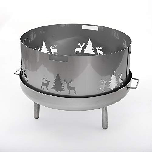 Czaja Feuerschalen® Funkenschutz Wild für alle Feuerschalen Ø80cm (80cm V2A)