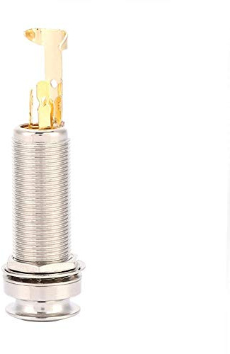 Ukulele Bass Endpin, Black Copper Stereo End Pin Jack Socket for Electric Guitar Ukulele Pickup Musical Instrument Accessories, Music Production, Recording, Rehearsal, Performance