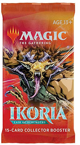 Magic: The Gathering Ikoria: Guarida de Behemoths Coleccionista Booster & Tarjeta de Monstruos de la Serie Godzilla