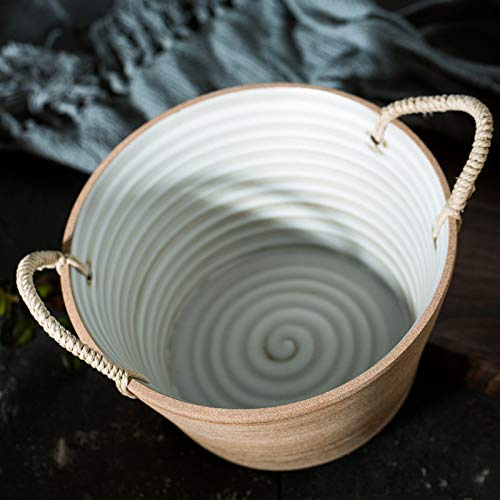 N A Tazón De Gres Platos De Personalidad Hogar Hecho A Mano Vintage Esmalte Dou Li Bowl Japonés Retro Nostálgico Vajilla De Barro Creativa
