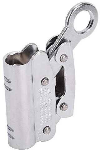 keenso Équipement Anti-Chute Auto-bloquant d'escalade, Outil de Protection Anti-Chute de Corde de Sécurité en Acier Allié Anti-Chute Travail Eérien 6KN