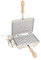 CBE Elettrodomestici Galleta eléctrica AM5010200 para feratelle y monodosis de Aluminio, Rectangular Profundo, Cromado