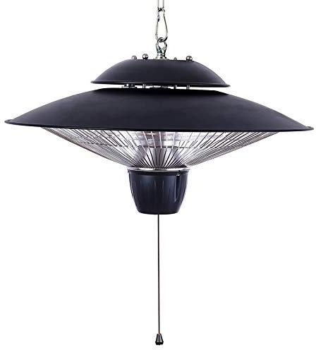 Dbtxwd Calentador De Patio Eléctrico para Exteriores, Calentador Colgante Resistente A La Intemperie, 2 Niveles De Potencia Ajustables, Calentador Infrarrojo para Balcón, Patio, Techo, Estilo Montado