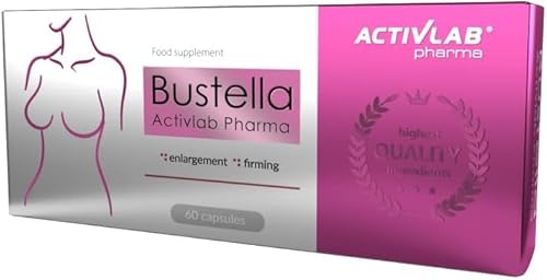 Activlab Pharma Bustella, 60 Caps, Breast Serum Enlargement, Intensive Firming, Lifting, Women Supplements, Push Up, For sagging Breast, Vitamins Contains Source of Phytoestrogens, Lady Care Nutrition