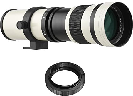 Andoer Camera MF Super Telephoto Zoom Lens F/8.3-16 420-800mm T2 Mount with AF-mount Adapter Ring Universal 1/4 Thread Replacement for Sony Alpha-mount A55 A33 A550 A500 A100 A200 A700 A300 A350