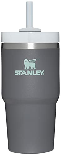 STANLEY Quencher H2.0 FlowState - Vaso aislado al vacío de acero inoxidable con tapa y popote para agua, té helado o café, batidos y más