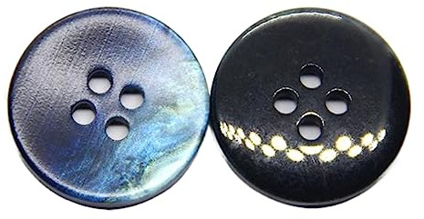 15-25mm Kunstharz-Nähmantel, große Knöpfe, Dekorationen für Kleidung, Damenpullover, handgefertigtes DIY-Zubehör, 10 Stück, Blau, 25mm 10 Stück