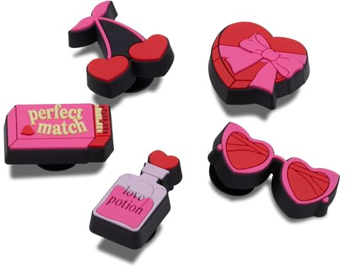 Crocs Jibbitz Shoe Charm 5-pack | Personalize With Jibbitz for Crocs, Unisex Schuh-Charme, Lovers,