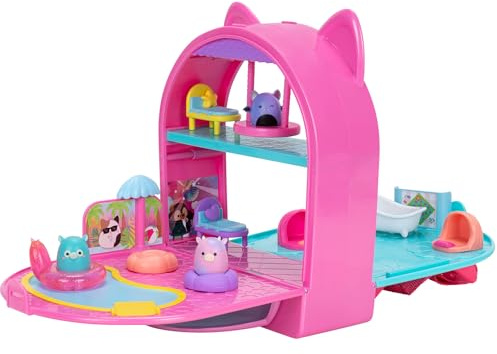 Squish-a-longs SQAL0037 - Party Pack On-The-Go Playset - Serie 1 - (3) 2,5 cm Mini-Squish mit (9) Einrichtungsgegenständen - Sammeln, Tauschen & Spielen, von Original Squishmallows