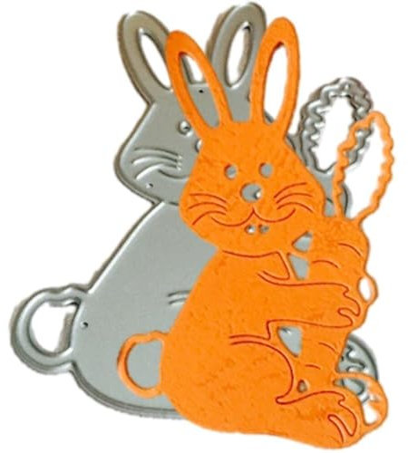 Luxylei Ostern-Metall-stanzschablonen Für DIY-Scrapbooking, Dekoratives Osterhasen-Album, Prägung, Basteln, Stanzschablone