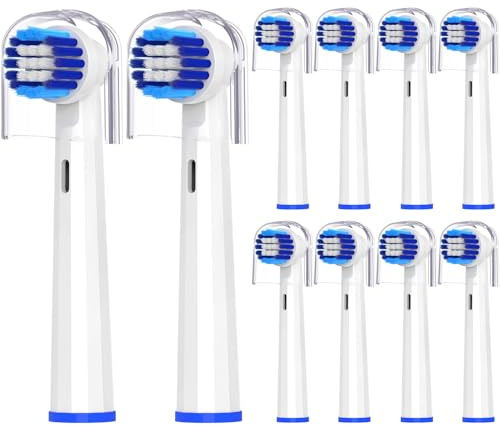 Mcuy Testine di ricambio per spazzolino elettrico Bitvae R1/R2, Oral B Braun
