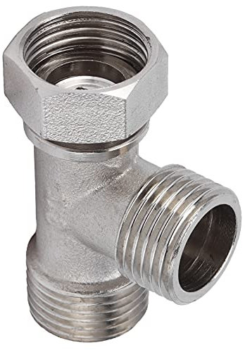 Raccord en T G1/2 mâle/femelle en acier inoxydable pour tuyau d'eau