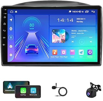 Pantalla táctil HD de 9para Je-EP Gra-nd Cher-okee 2005-2007 Android 12 Navegación estéreo para automóvil Receptor de Audio para automóvil en el Tablero con Bluetooth 5.0 GPS con Manos Libres Carp
