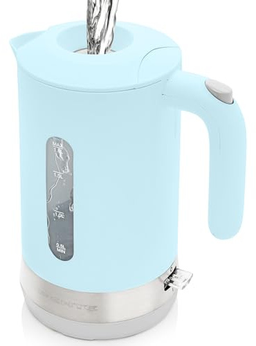 OVENTE 1.8L Electric Kettle, 1500W Fast Boiling Heater for Coffee or Tea, BPA Free, Easy to Fill Lid, Water Level Window, Auto Shut-Off, Boil-Dry Protection and Removable Filter, Blue KP413LBL